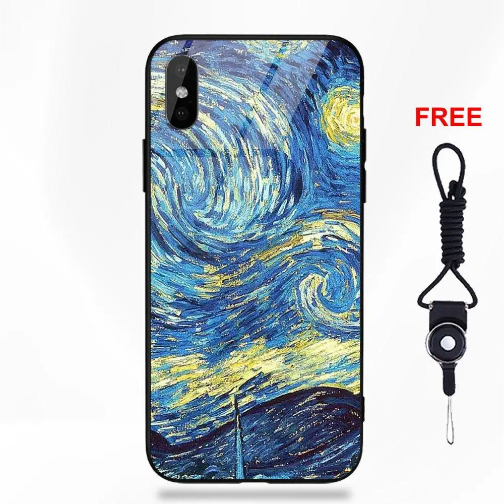Для Apple IPhone X XS Max XR 5 5C 5S SE 6 S 7 8 плюс мягкая TPU оправа закаленное стекло случае