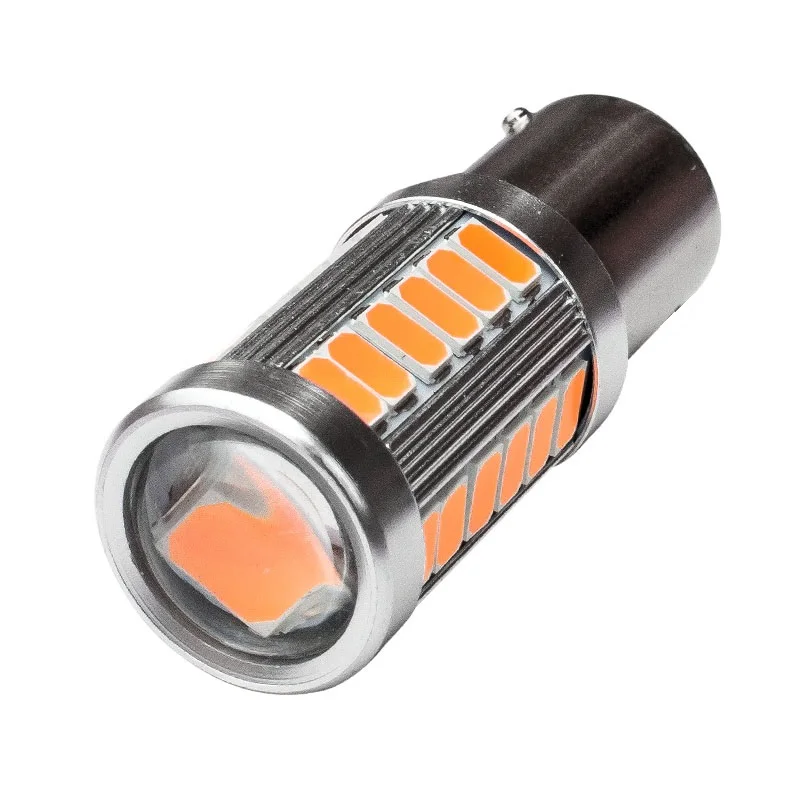1156PY 7507 PY21W BAU15S 33 SMD 5630 Светодиодный индикатор Заднего направления автомобиля 33SMD 5730 светодиодный Авто Передние поворотники светло-желтый