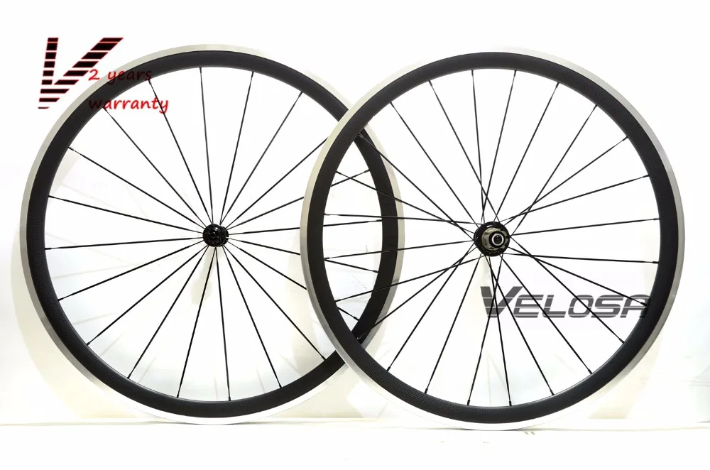 38 мм клинчерная дорожная велосипедная колесная пара из углеродного сплава 700C