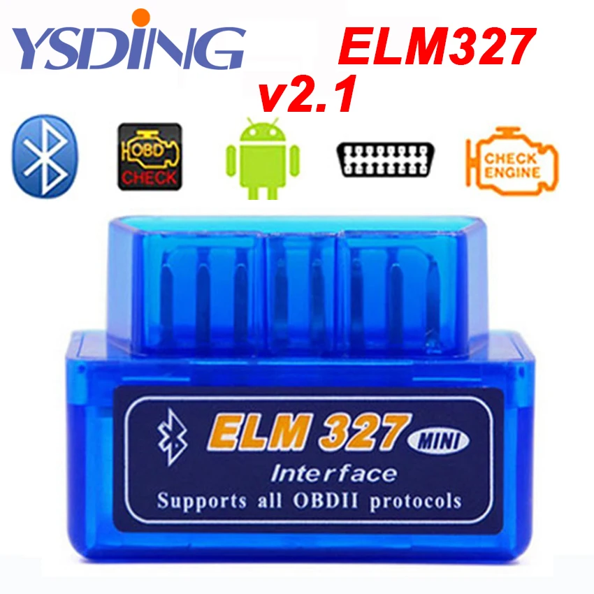 ELM327 V2.1 OBD 2 Автосканер ELM-327 OBD2 Bluetooth для Android ELM 327 автоматический диагностический