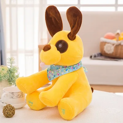 Peek A Boo dog мягкие животные и Плюшевая Кукла музыкальная собака обучающая