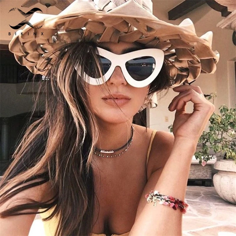 Bikinx кошачий глаз солнцезащитные очки женские дизайнерские Винтажные