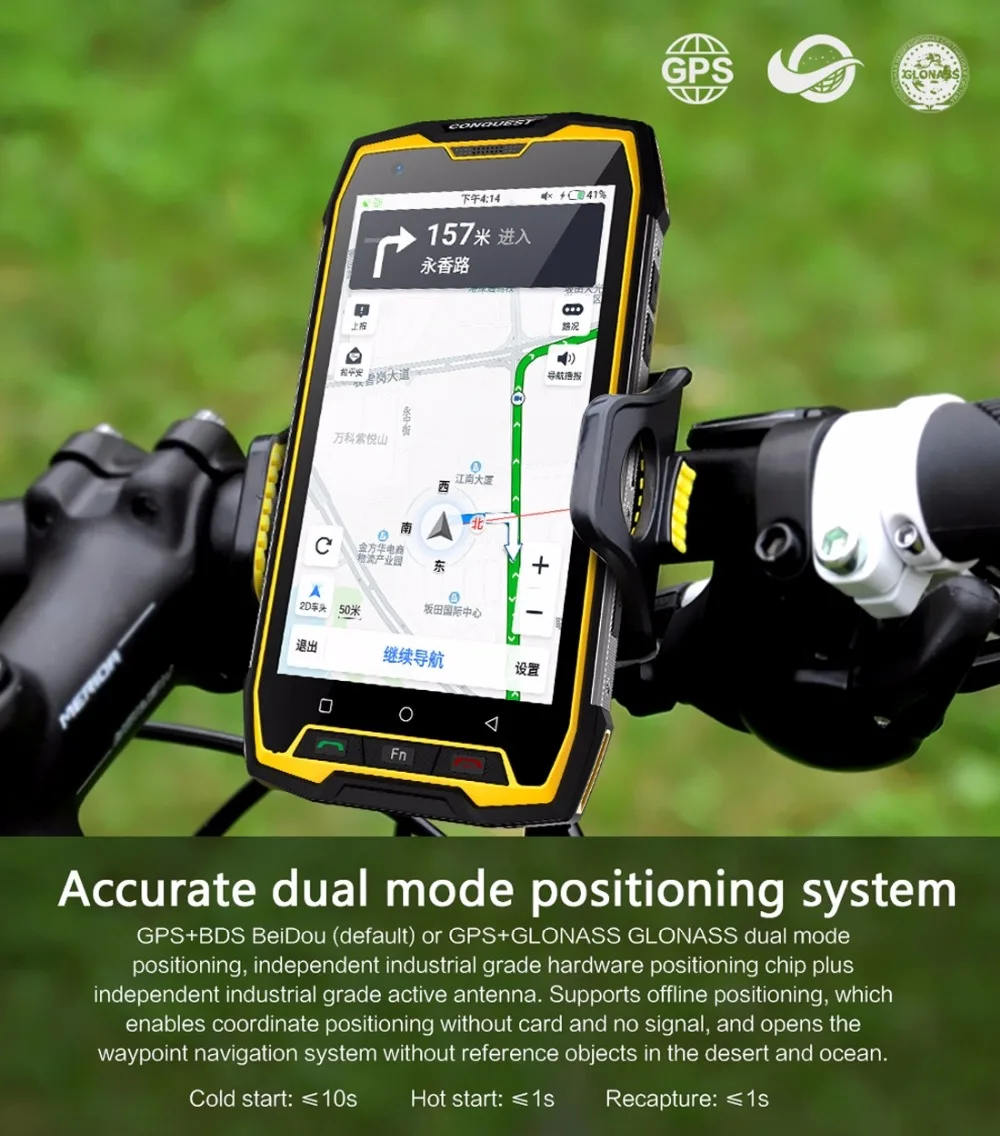 Conquest S9 водонепроницаемый смартфон с IP68 Android 7 1 5 дюймов FHD 6 ГБ Оперативная память 64