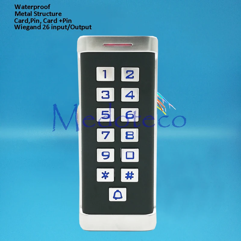 

125khz Rfid Metal Access Control Keypad With IP68 Waterproof Contactless Door Controller Electric Security Lock System