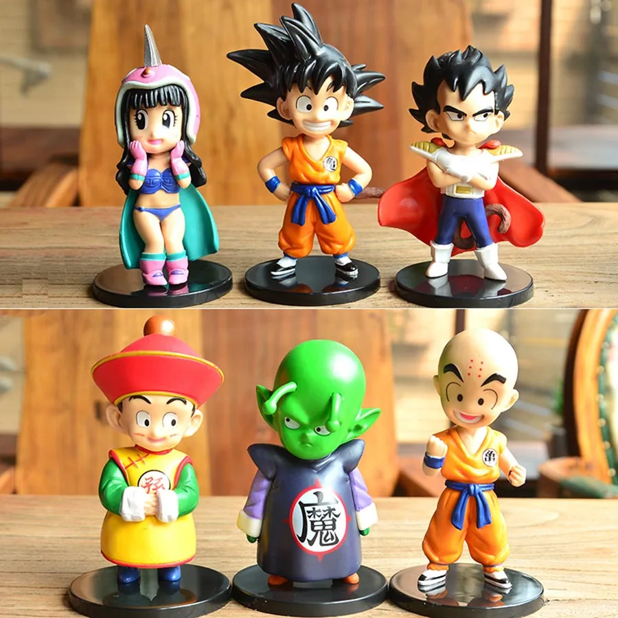 11X5 см мини Dragon ball Гоку велосипед Qiqi с логотипом и надписью из маленький персонажи