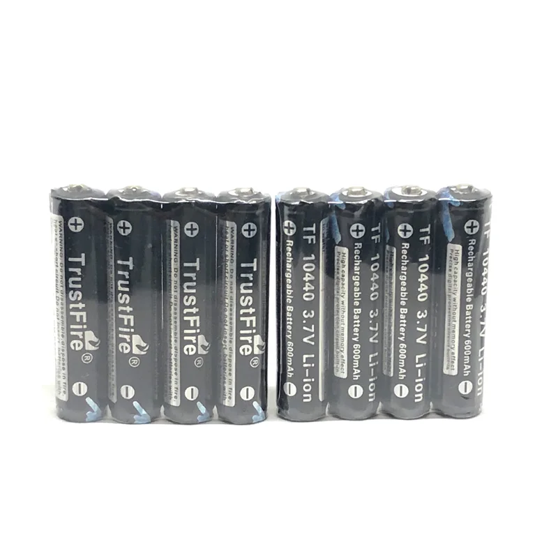 TrustFire Batteries 10440 3.7V 600mAh Protected Lithium 10440 Rechargeable Battery 10440 AAA Batteries with PCB  - buy with discount