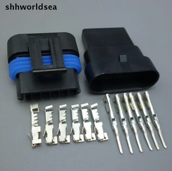 Shhworld 2 комплекта 6 штифтов 1 5 мм Автомобильный датчик штепсельная вилка