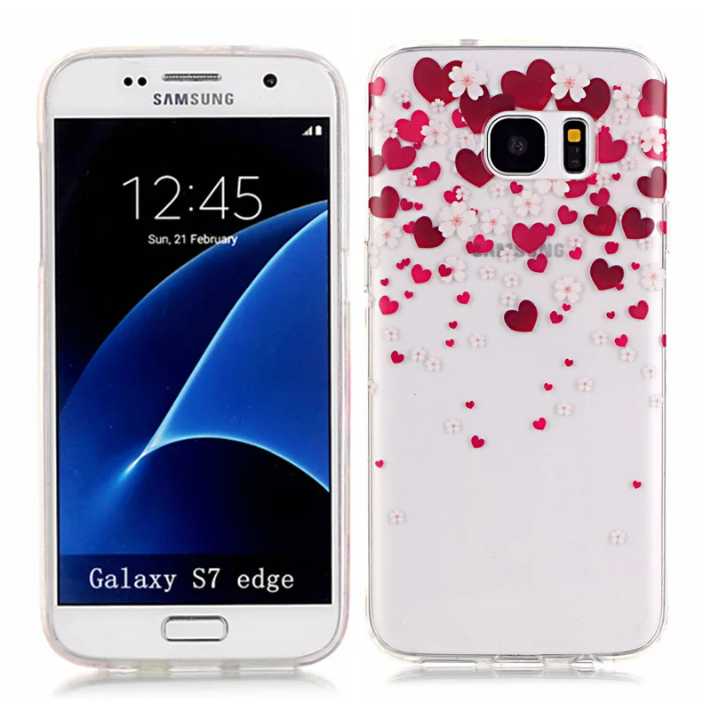 Мягкий силиконовый чехол для телефона Nephy для samsung galaxy S6 S7 edge S8 S9 Plus S5 Neo Grand Prime Ультратонкий Роскошный чехол с цветами