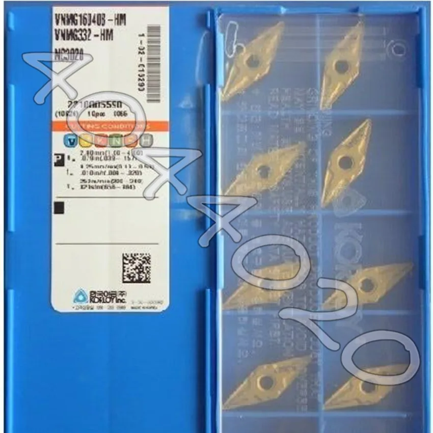 

VNMG160408-HM NC3020 VNMG332-HM NC3020 10 шт./кор. KORLOY Carbide blade