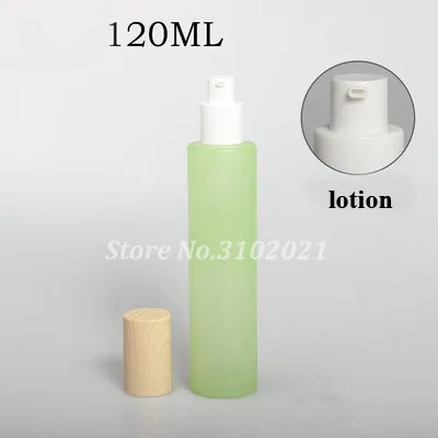 2/8 шт. 20 Вт, 30 Вт, 50 г зеленый Стекло DIY баночка для крема горшок набор 20 Вт, 30 Вт, 40/60/80/100/120 мл Пустые тонер опрыскиватель/лосьон Пресс бутылка с насосом из АБС-пластика кепки - Цвет: 120ML