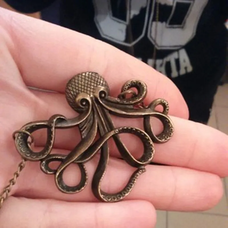 N113 Affandi ожерелья с осьминогом Длинная цепочка свитер Neclakce Bijoux Collares для женщин
