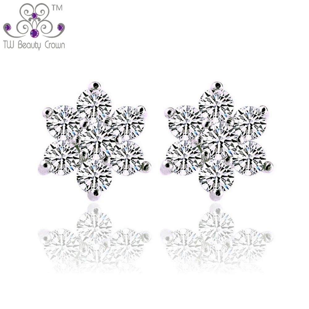 Женские серьги гвоздики из серебра 925 пробы|stud earrings|stud earrings wholesalestud for women |