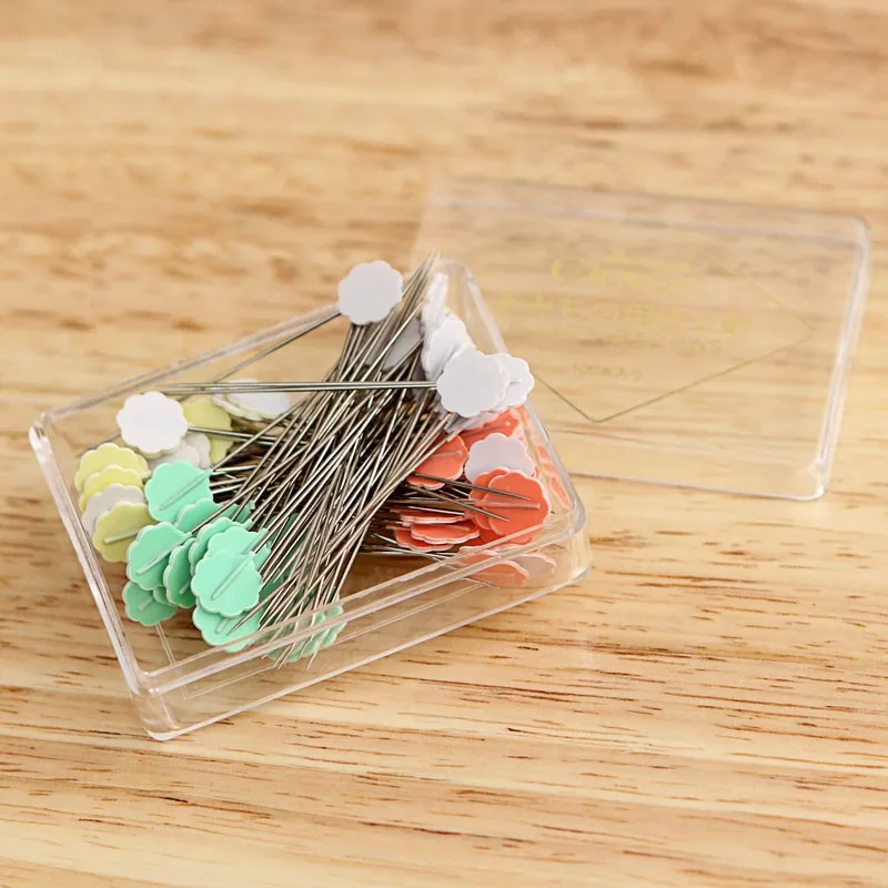 

cloverseries 55-201 100pcs/set flower head pin fixed needle for crochet needle knitting tool