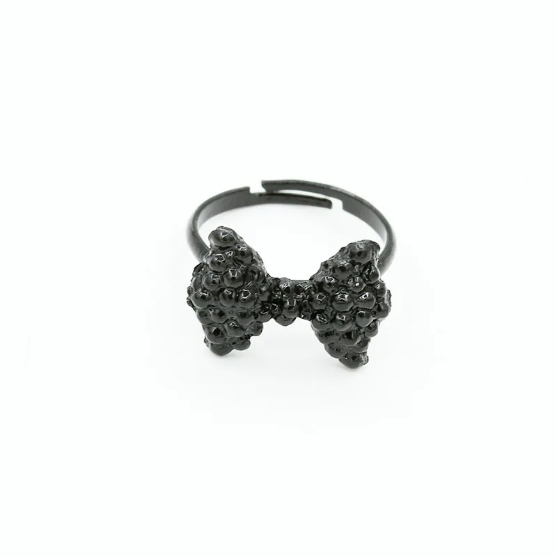 Fashion Vintage Cute Black Rhinestone Butterfly Bow Rings Jewelry Accessories For Women Wholesale 2014 Hot Selling | Украшения и