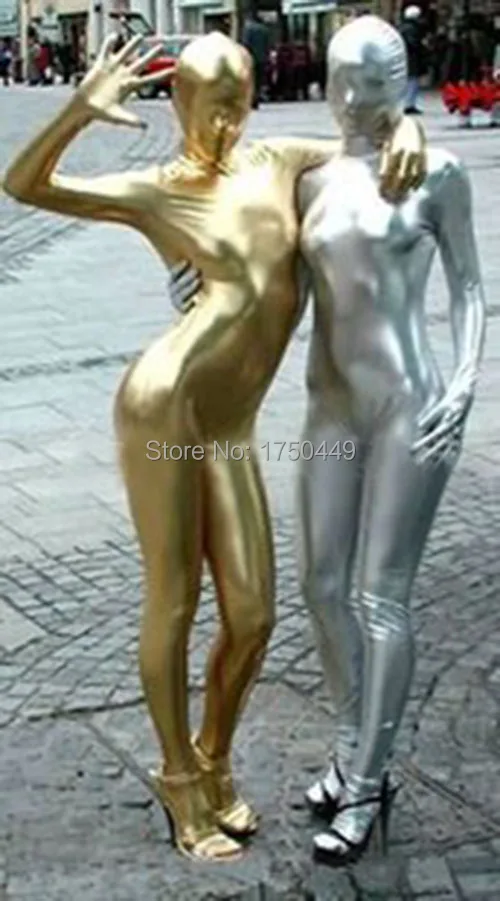 Новый стиль черный/золотой/серебряный костюм на все тело сексуальные яркие