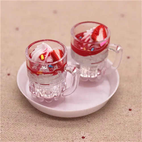 red 5pcs 5 шт. дизайн красочные 3D пластиковая чашка для мороженого DIY ремесло/ювелирные аксессуары, 23*37 мм - Цвет: red 5pcs