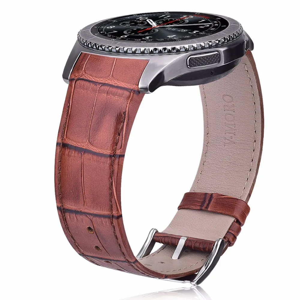 V moro 2018 ремешок для часов Samsung Gear S3 классический из натуральной кожи с