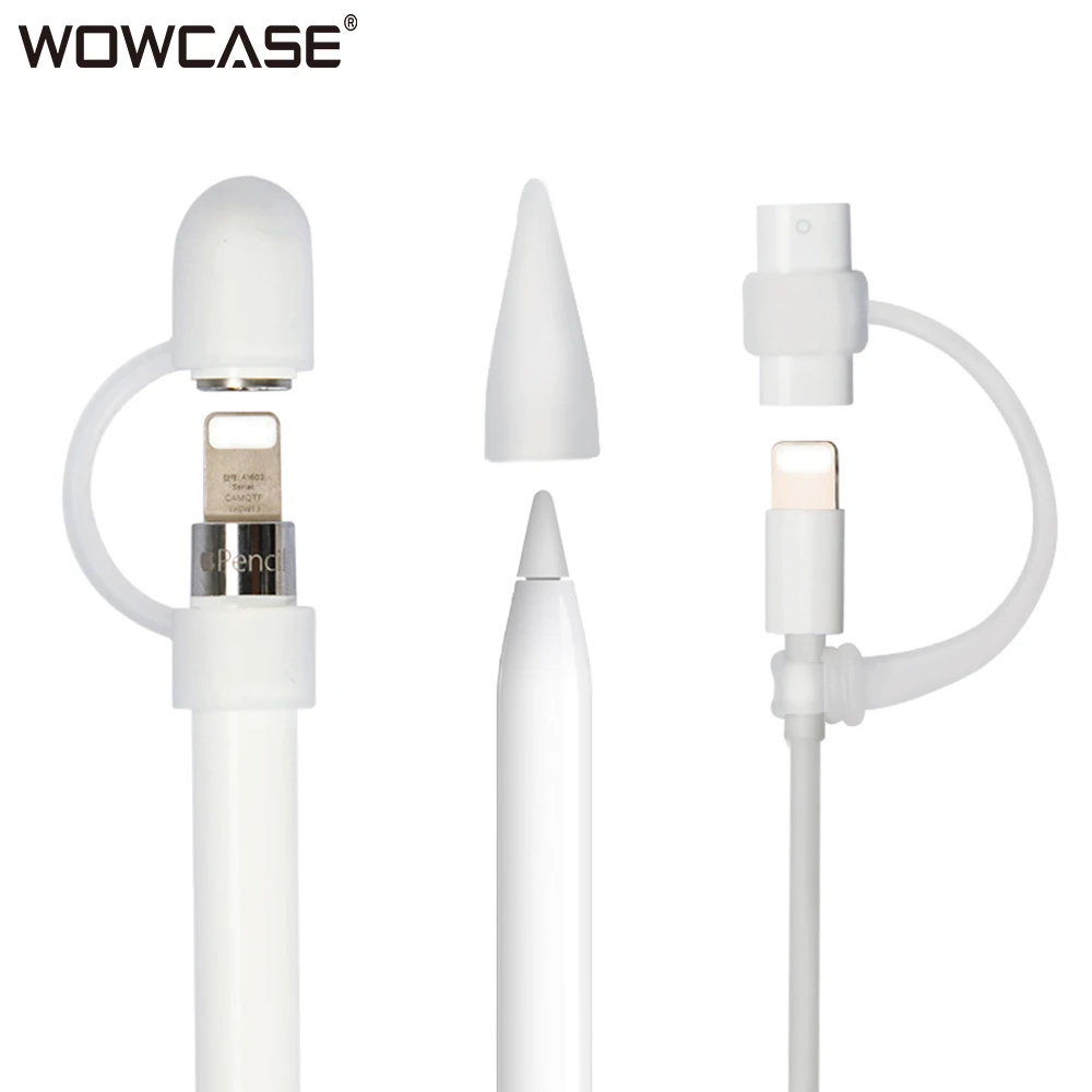 Чехол WOW с защитой от потери для Apple Pencil мягкий силиконовый защитный чехол