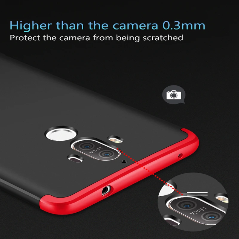 360 г. Роскошные полный чехол для huawei P10 плюс Чехол Защитный матовый Пластик