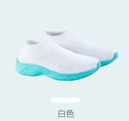 Xiaomi mijia GTS+ удобные носки Повседневная обувь дышащая легкая спортивная обувь для отдыха и прогулок Летающая тканая спортивная обувь - Цвет: Female white 38