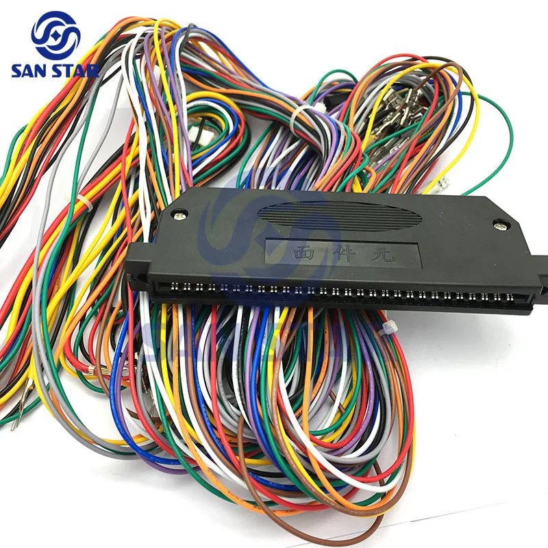 2 шт жгут проводов для JAMMA с защитным покрытием для аркадной игра части машины