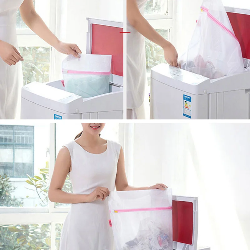 6 шт. Сетчатая Сумка для белья дорожная сумка хранения одежды на Молнии