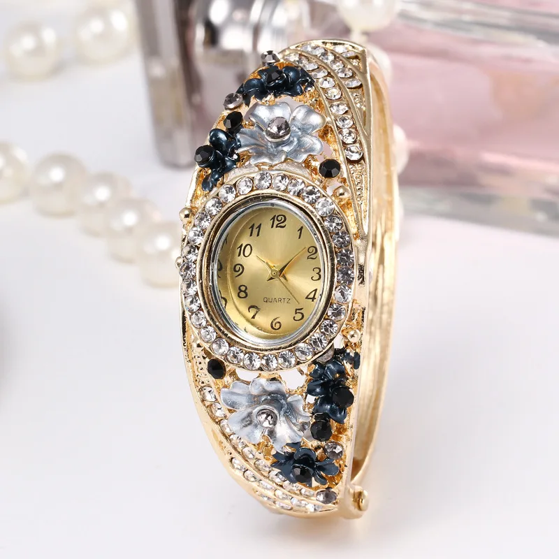 5 шт. роскошные женские часы-браслет ЖЕНСКИЕ НАРЯДНЫЕ часы кварцевые наручные