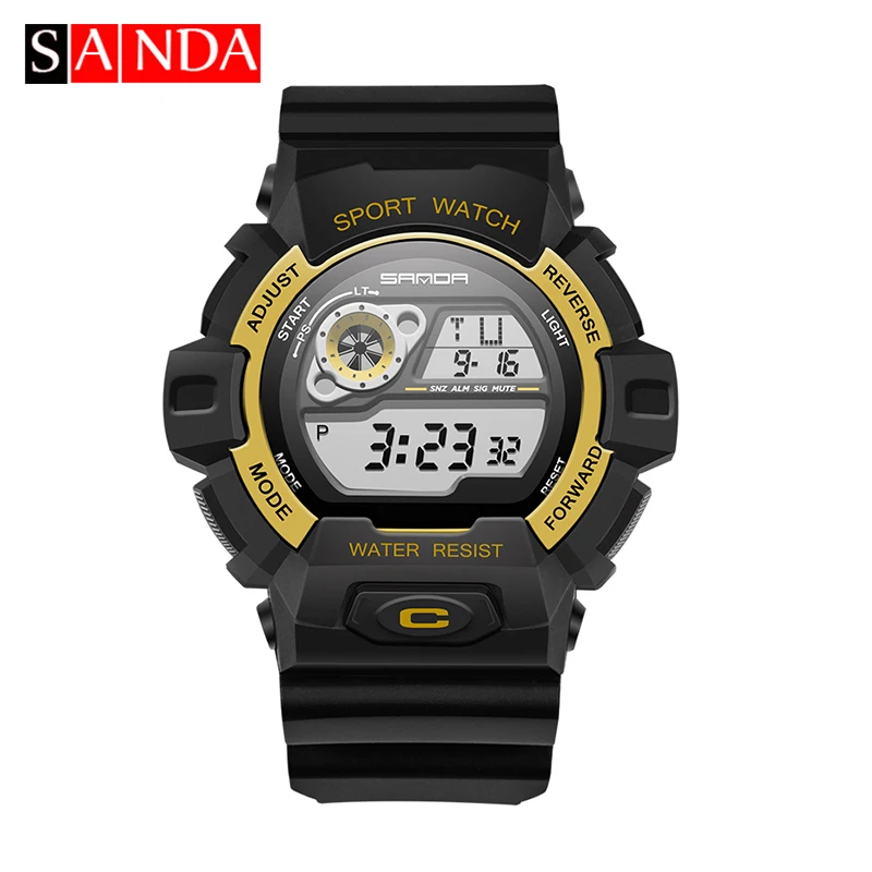 SANDA Sports Watches Unisex Relojes Digital Watch Relogio Masculino Fashion Casual Quartz Army Military Wrist W | Наручные часы