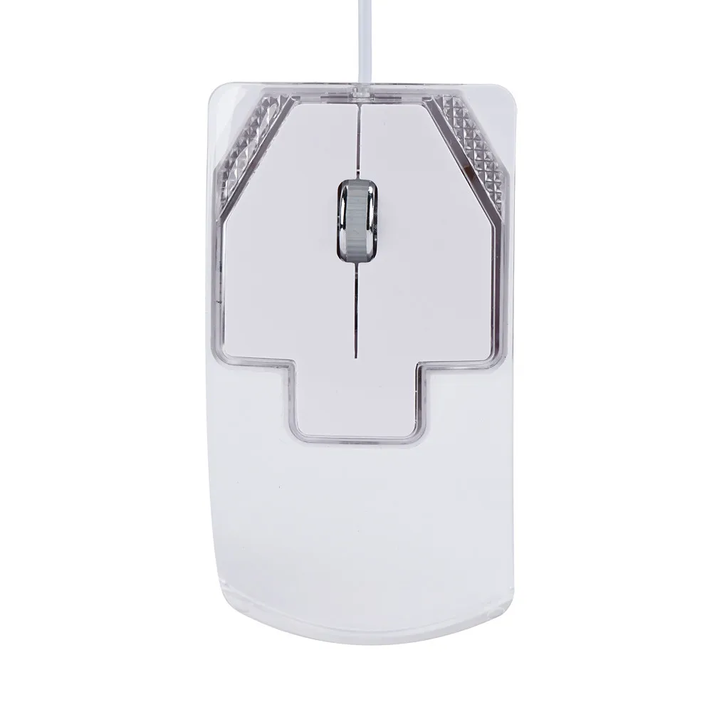 Malloom эргономичный дизайн прозрачный оптический 1200 dpi USB Проводная игровая игра светодиодный ночник мышь Мыши для ПК ноутбук Настольный
