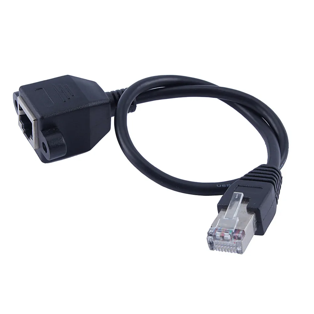 Сетевой Удлинительный кабель RJ45 штекер-гнездо с винтовым креплением Ethernet LAN #69082 1