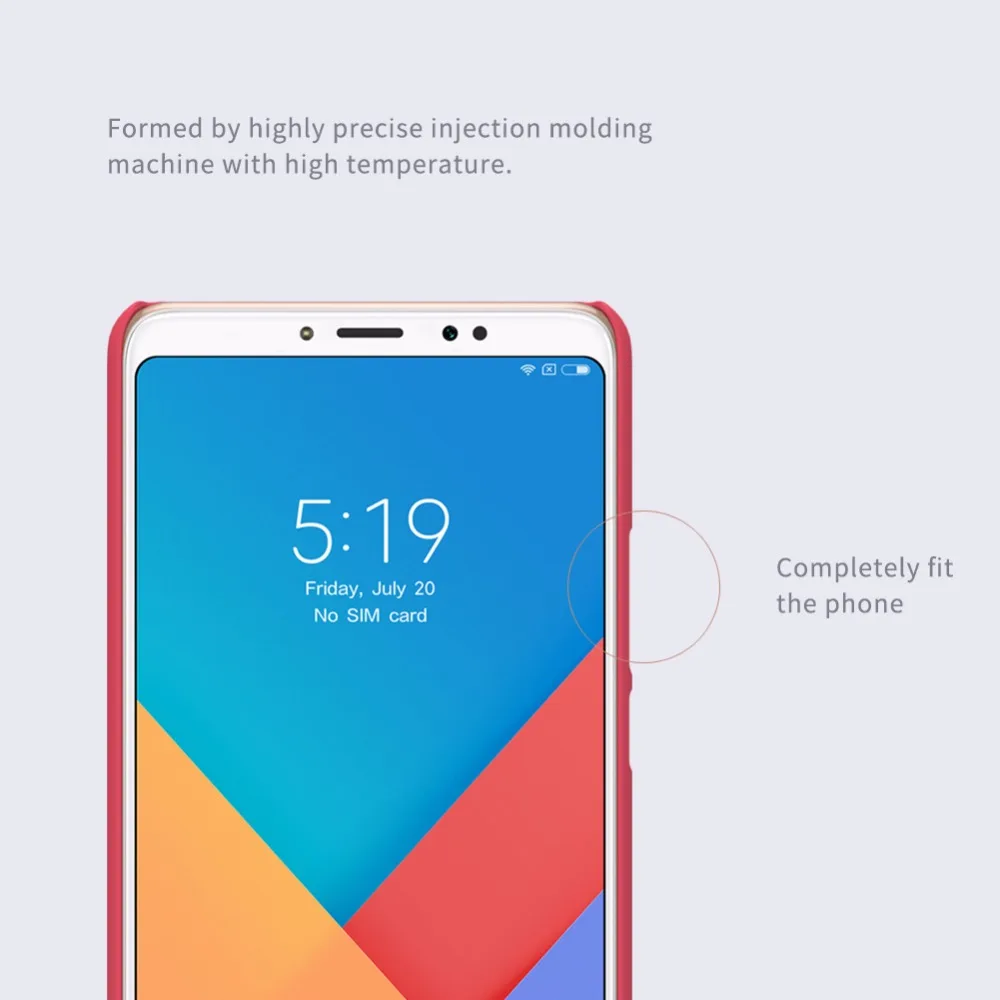 Чехол NILLKIN для xiaomi mi max 3 чехол max3 суперматовый защитный жесткий в розничной