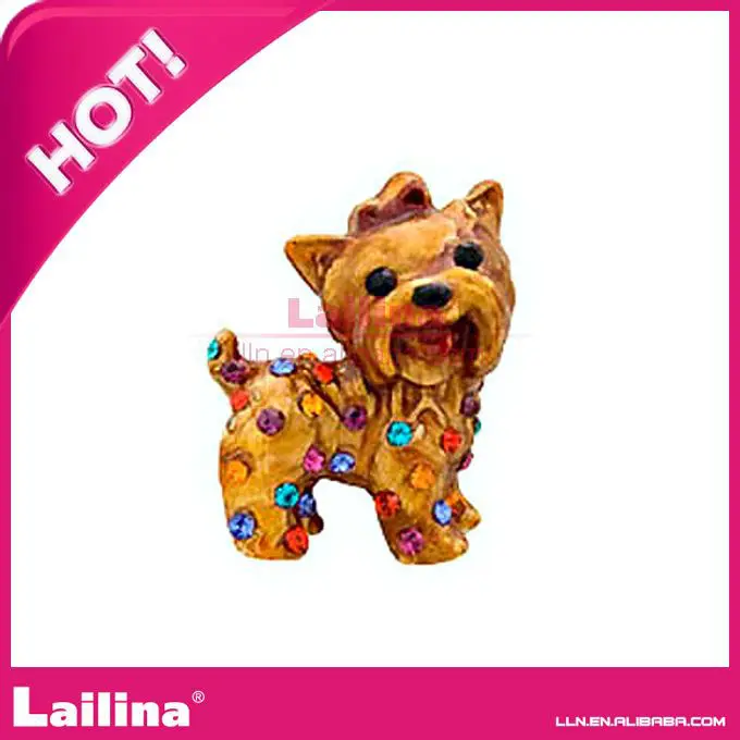 

Hot selling crystal rhinestone brooch with dog shape Jewelry