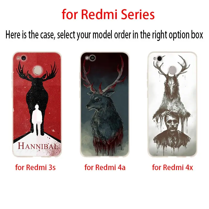 Ганнибал Мягкий чехол крышка для Xiaomi Redmi Примечание 8 iPhone 7 6 plus 5 iPad Pro 8a 7 6pro 6a s2 5a 4a 5 плюс y3 Coque Etui чехол для телефона чехол s