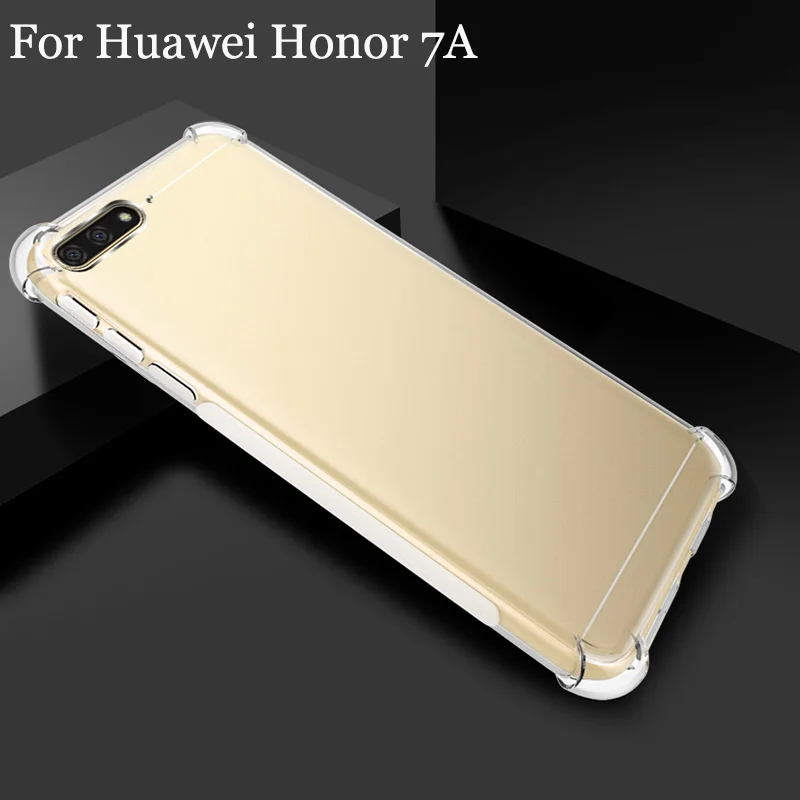 2 шт. для huawei Honor 7A случае HD прозрачный Мягкая задняя крышка Honor7A чехол 7 оболочки