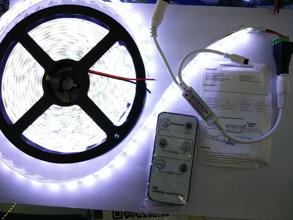 Водонепроницаемая светодиодная лента 300 светодиодов/5 м 5050 SMD Холодный/теплый