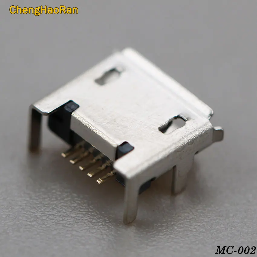 ChengHaoRan 2 шт. микро мини USB разъем 5pin usb Четыре ножки вставка пластины сиденья