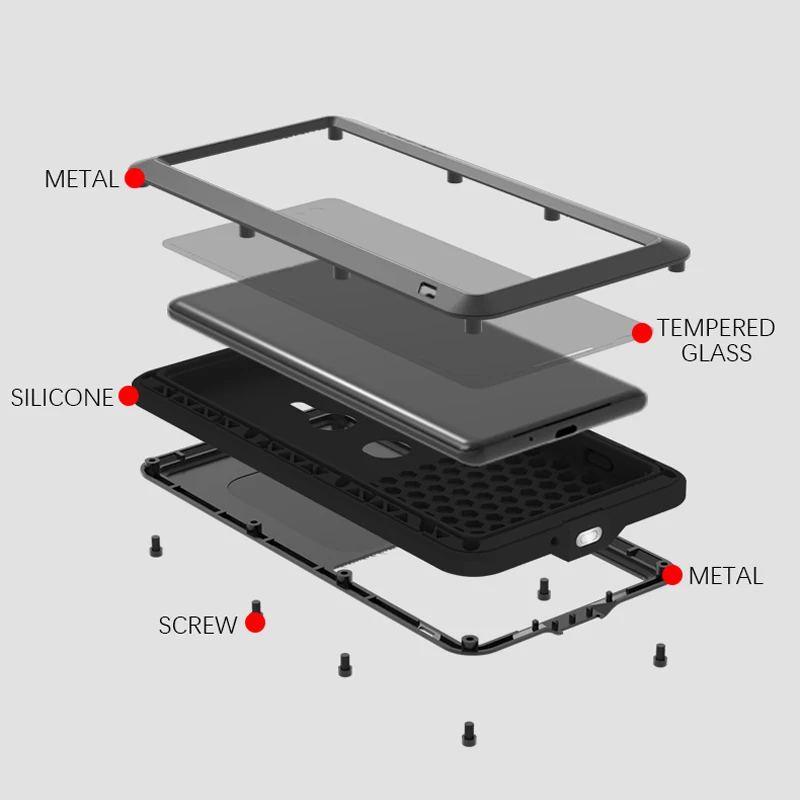 XZ3 LOVE MEI Защитный металлический противоударный чехол для sony Xperia XZ3 алюминиевый водонепроницаемый чехол для sony XZ3 Xperia XZ 3 чехол для телефона