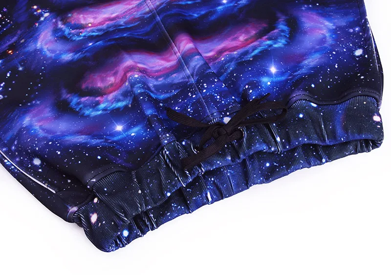 3D Звезда печати Jogger Мода Galaxy Брюки для девочек мужчин бекон кошка пространство