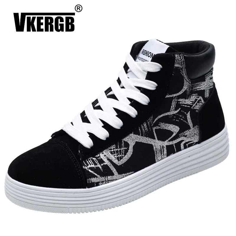 VKERGB Espadrilles/Мужская модная обувь 2018 г. мужская повседневная с граффити в стиле