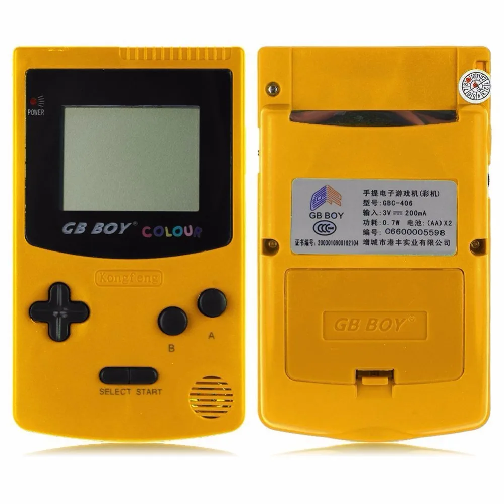 Kong Feng GB мальчик Классическая цветная портативная игровая приставка 2,7 ''Карманная игровая приставка с подсветкой 66 встроенных игр мандо