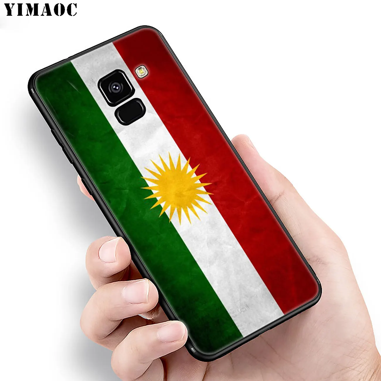 Мягкий чехол YIMAOC с флагом курдской Автономной Республики для Samsung Galaxy A6 A9 A8 A7 2018 A3