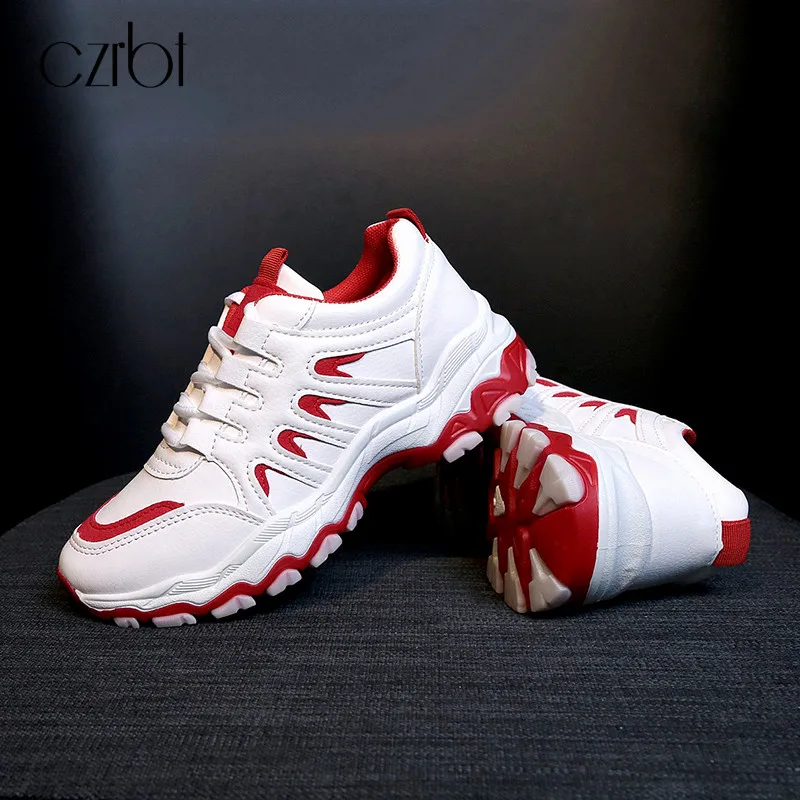 Czrbt zapatos mujer Новинка 2019 года сезон весна женская модная обувь на шнуровке дышащие