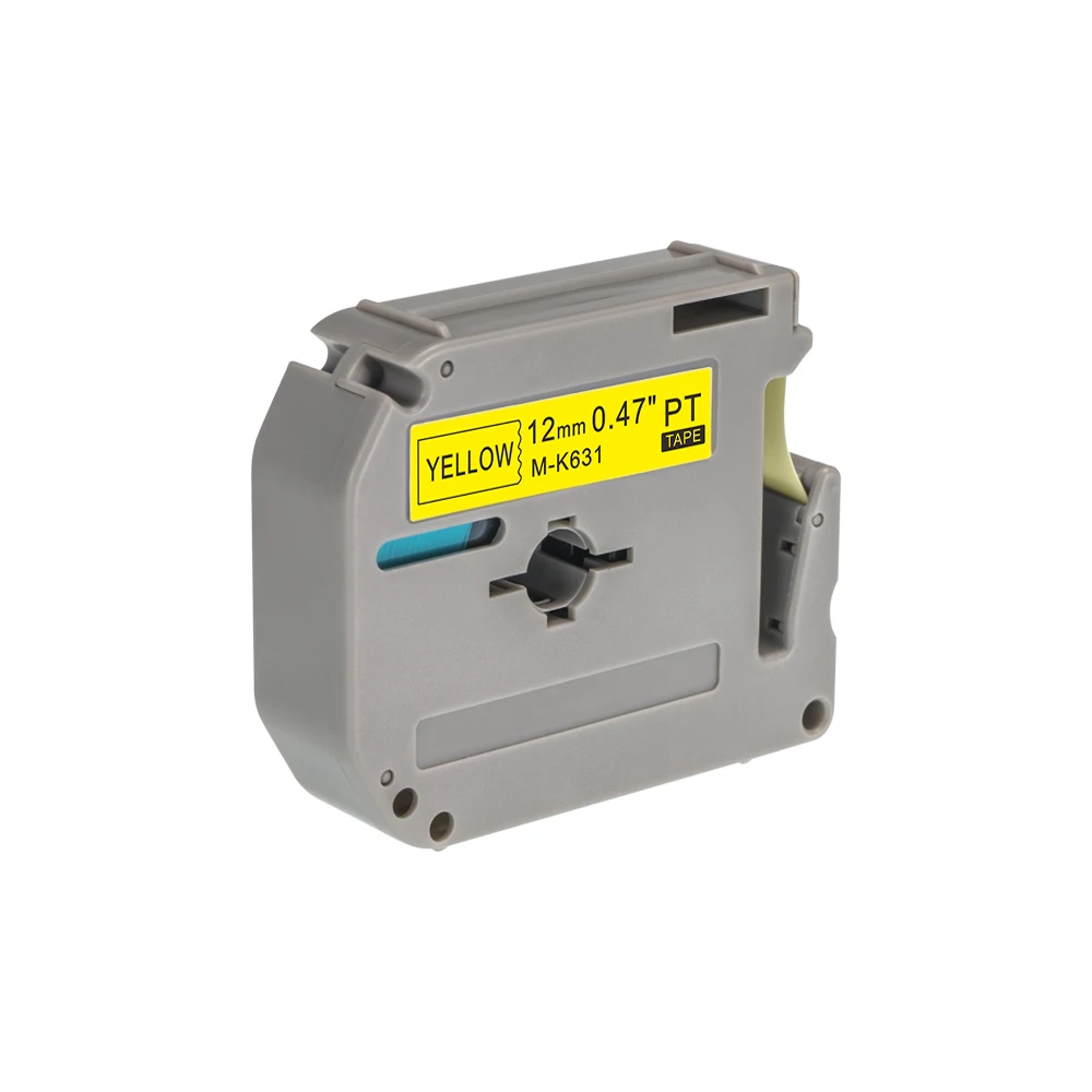Совместимый картридж с черным на желтом цвете M-K631 12mm термальный Ленточные