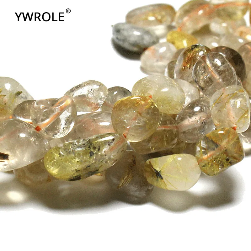 7-10 мм Оптовая Продажа гравийная форма нерегулярные Rutilated кварц натуральный