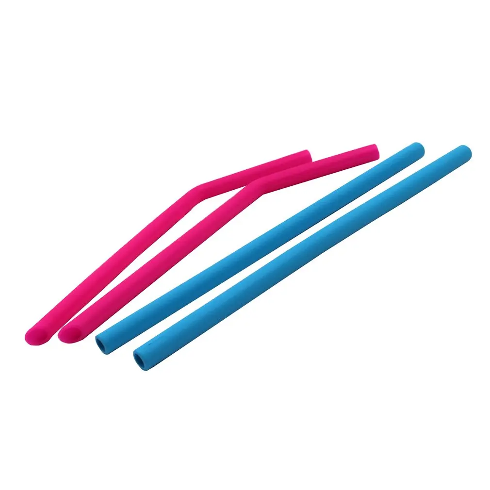 Food Grade 25CM Soft Silicone Bend Design Straws Reusable Drinking Straw Bent Drink Tea Bar Accessories | Дом и сад
