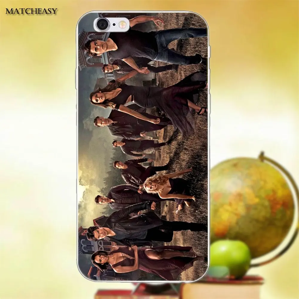 Мягкий чехол Geek The Vampire Diaries для Apple iPhone X XS Max XR 4 4S 5 5C SE 6 6S 7 8 Plus X|Чехлы-накладки| |