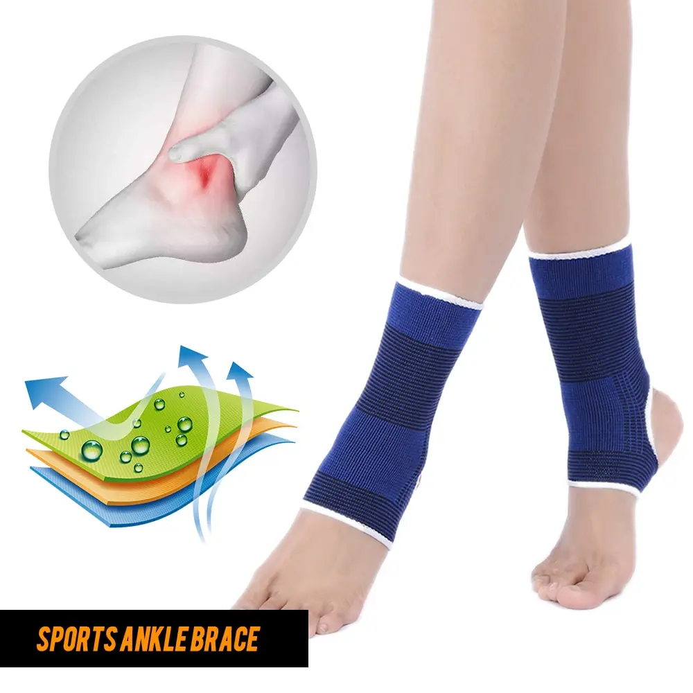 #2 шт. компрессионная поддержка голеностопа рукав с открытой пяткой для женщин