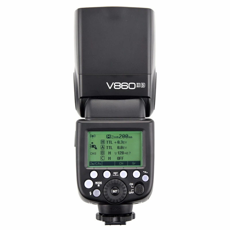 Godox V860II GN60 i-ttl HSS 1/8000s вспышка с литий-ионной батареей+ Xpro передатчик для вспышки для Canon Nikon sony Fuji Olympus