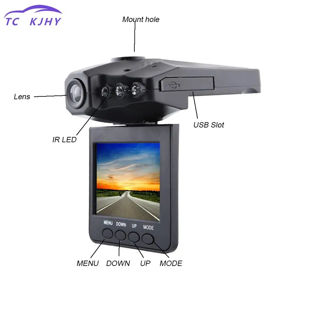 Автомобильный видеорегистратор Full Hd с поворотом на 270 градусов ЖК экран 2 5 дюйма 6