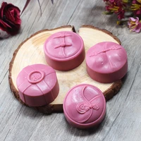 silicone soap mold handmade round with traditional chinese pattern tool